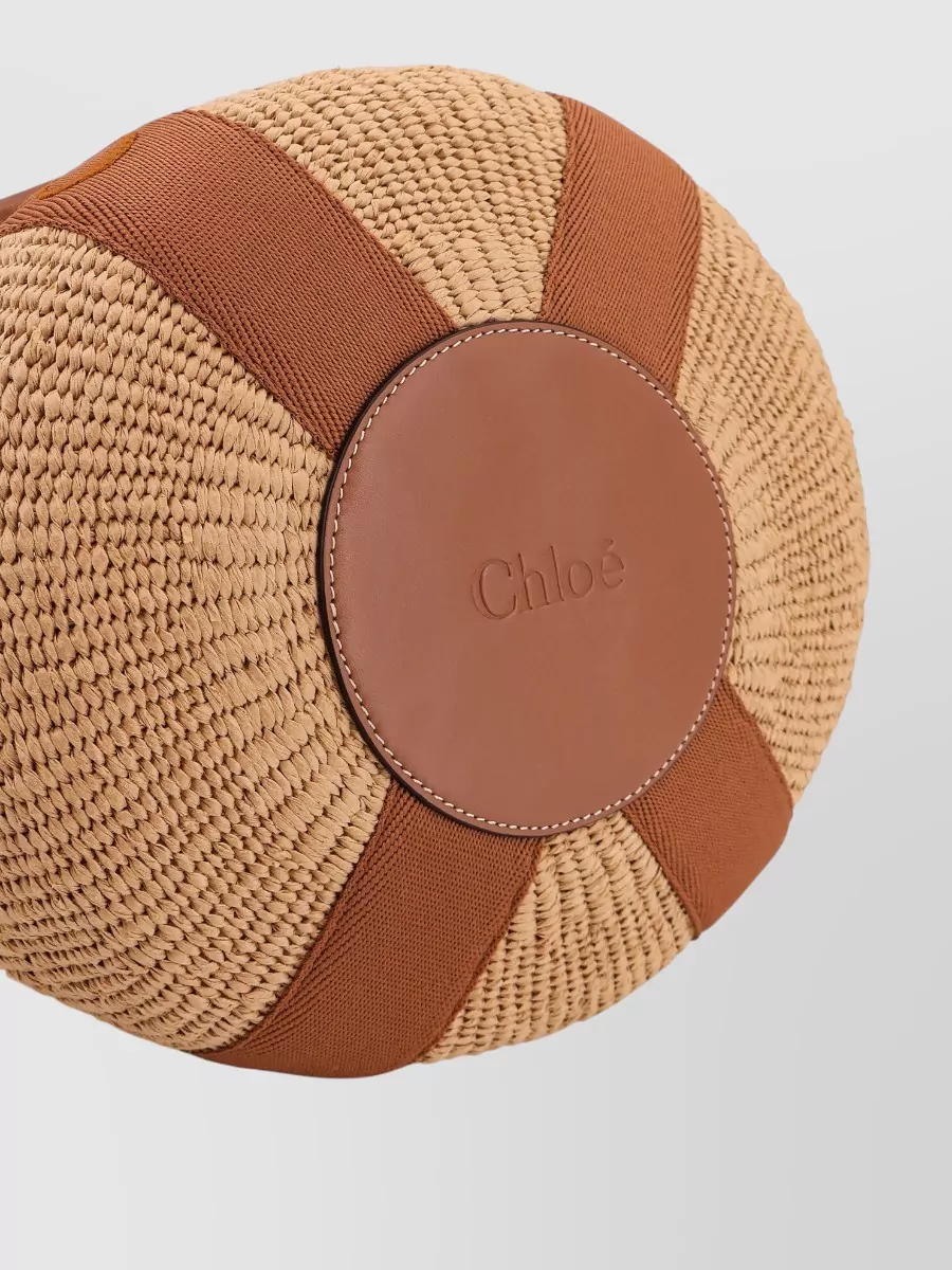 Chloé Woody Raffia Shoulder Bag