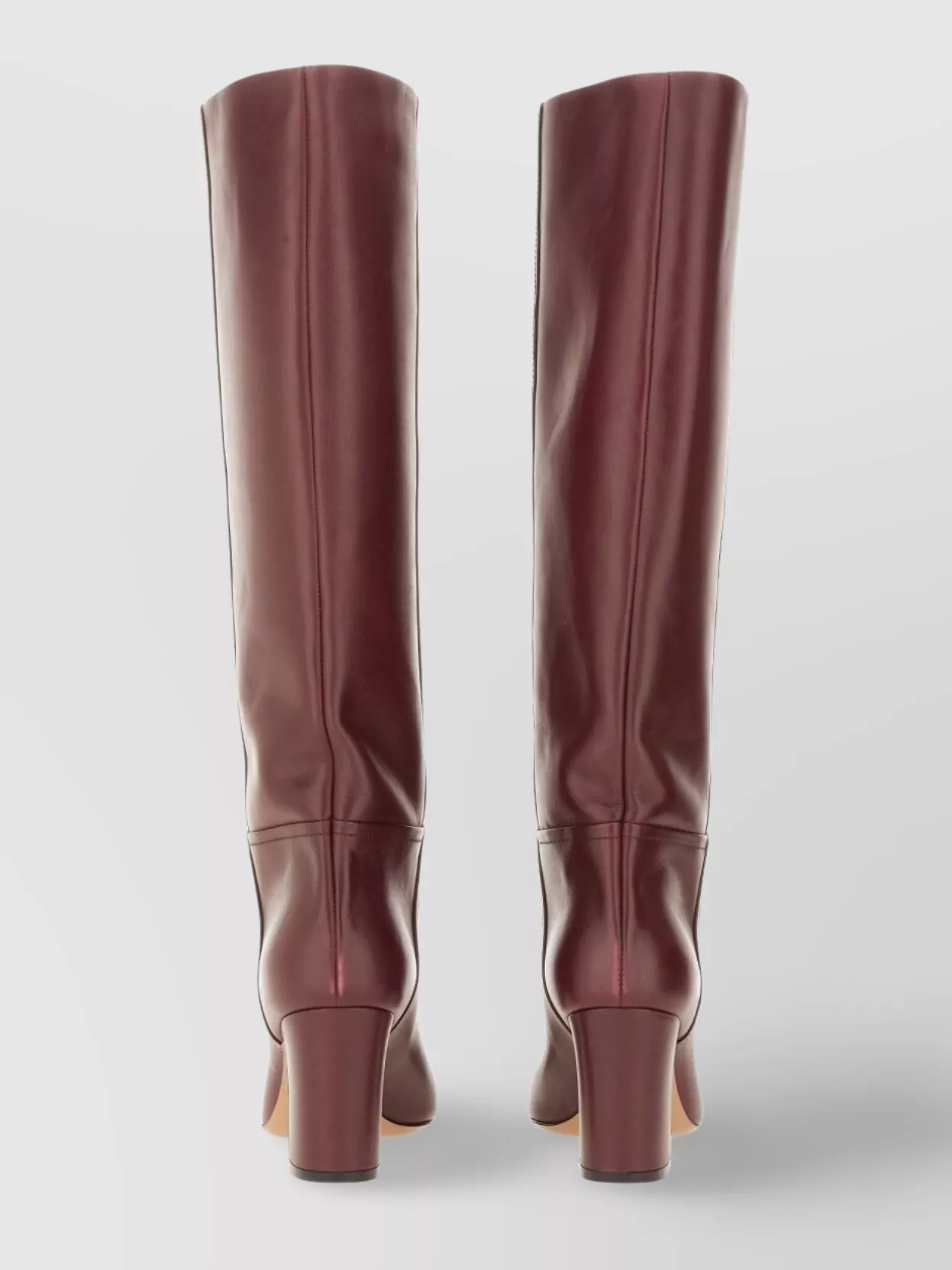 Paris Texas Knee-high Leather Block Heel Boots
