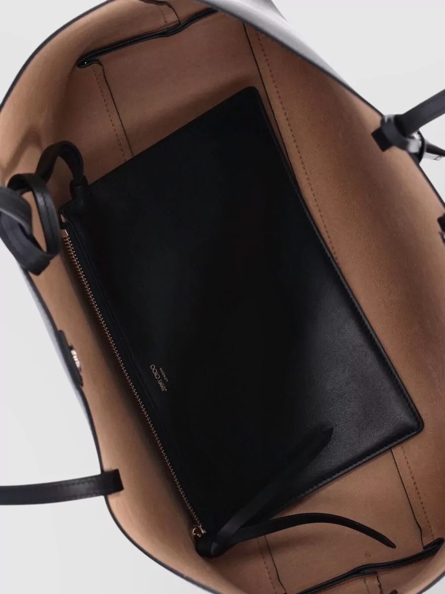 Jimmy Choo Shopper Leather Tote Bag
