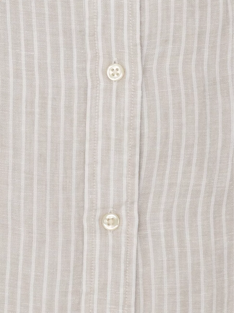 Ralph Lauren Striped Linen Long-Sleeve Shirt