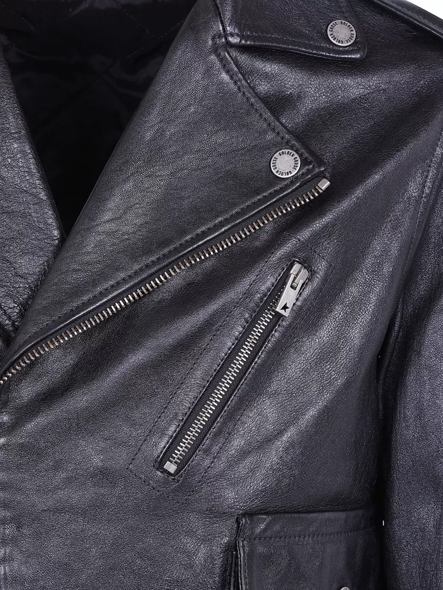 Golden Goose Leather Biker Jacket