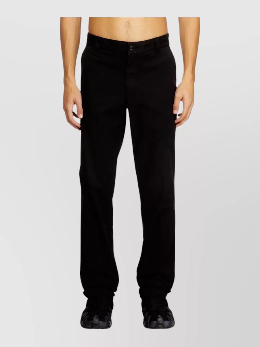 Diesel Straight Trousers Back Welt Pockets Utility