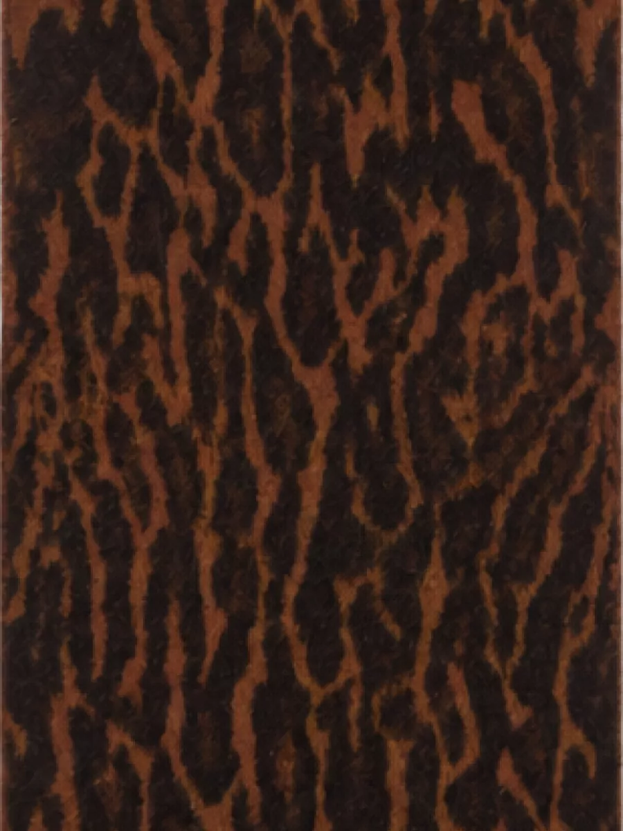 Ganni leopard-print wool scarf