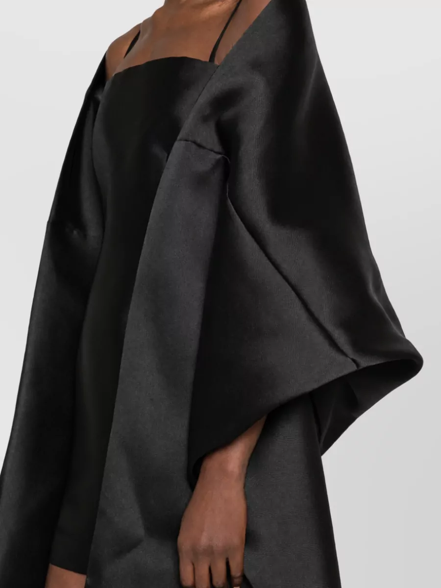 Solace London Satin Cape Mini Dress