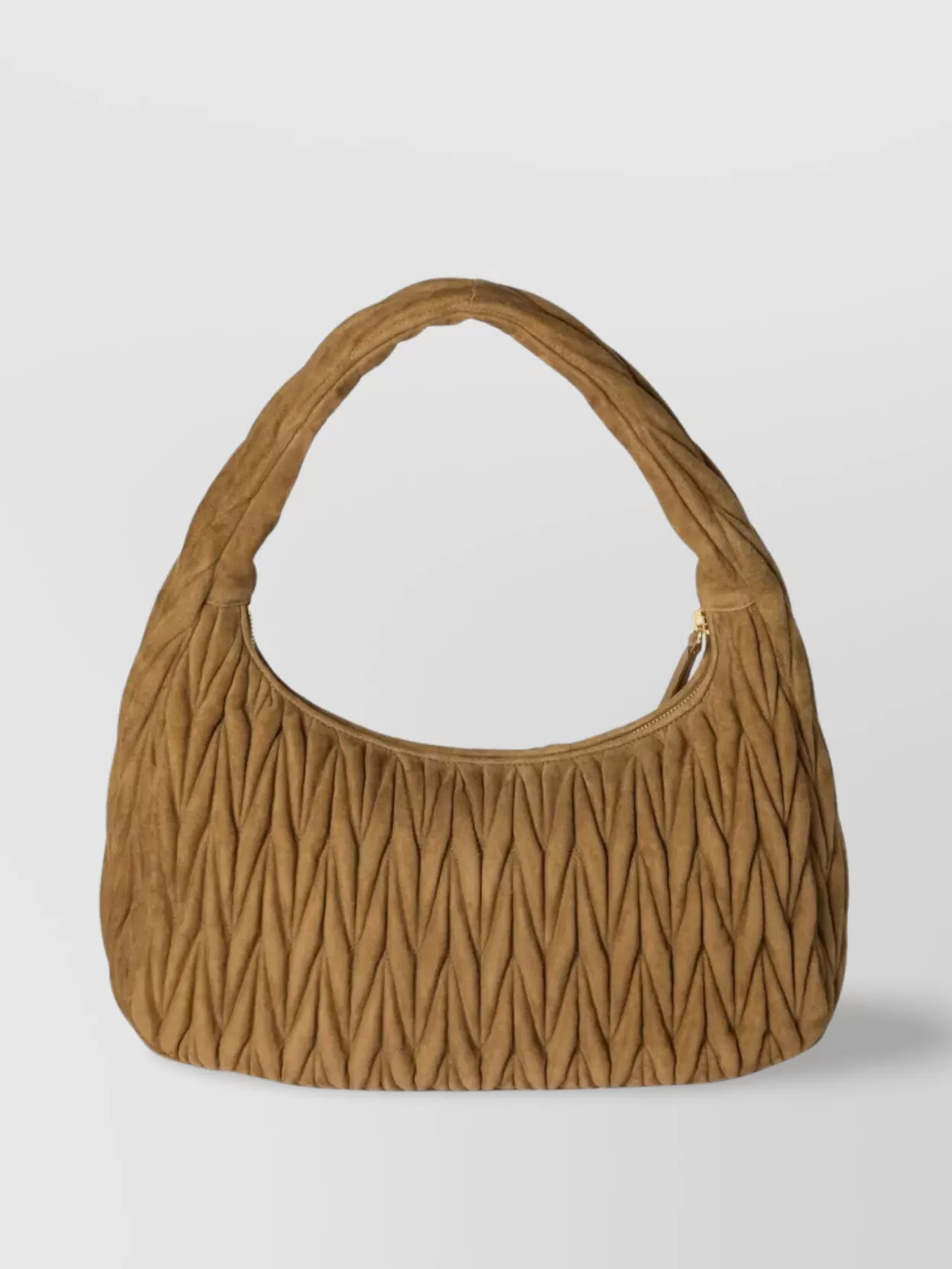 Miu Miu Quilted Suede Tote Bag