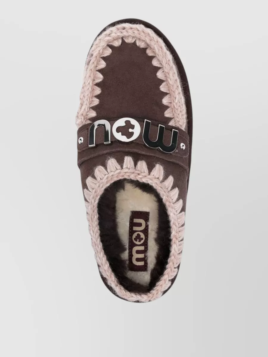 Mou Sheepskin Clog Mules