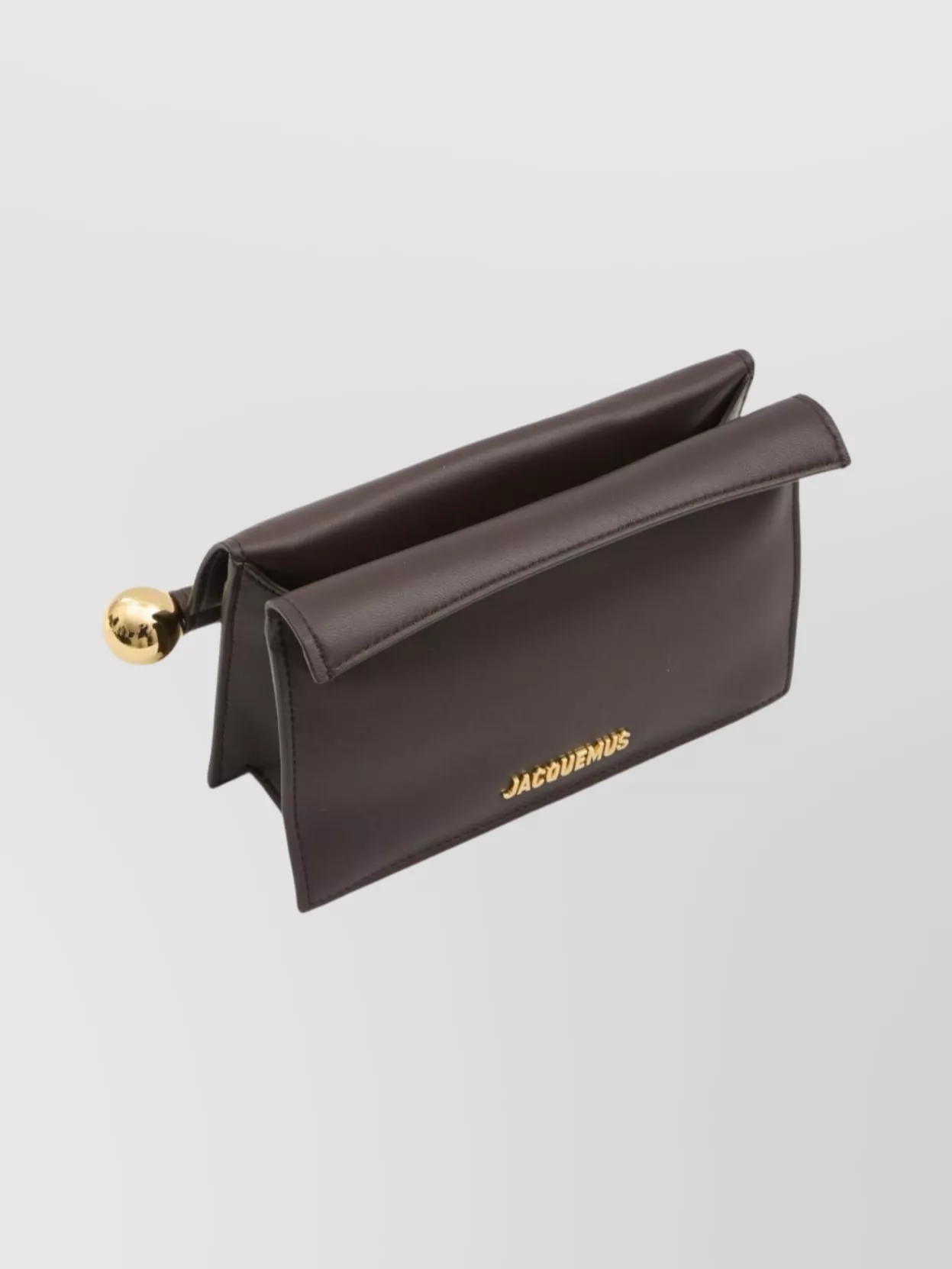 Jacquemus Rectangular Leather Clutch And Chain Strap