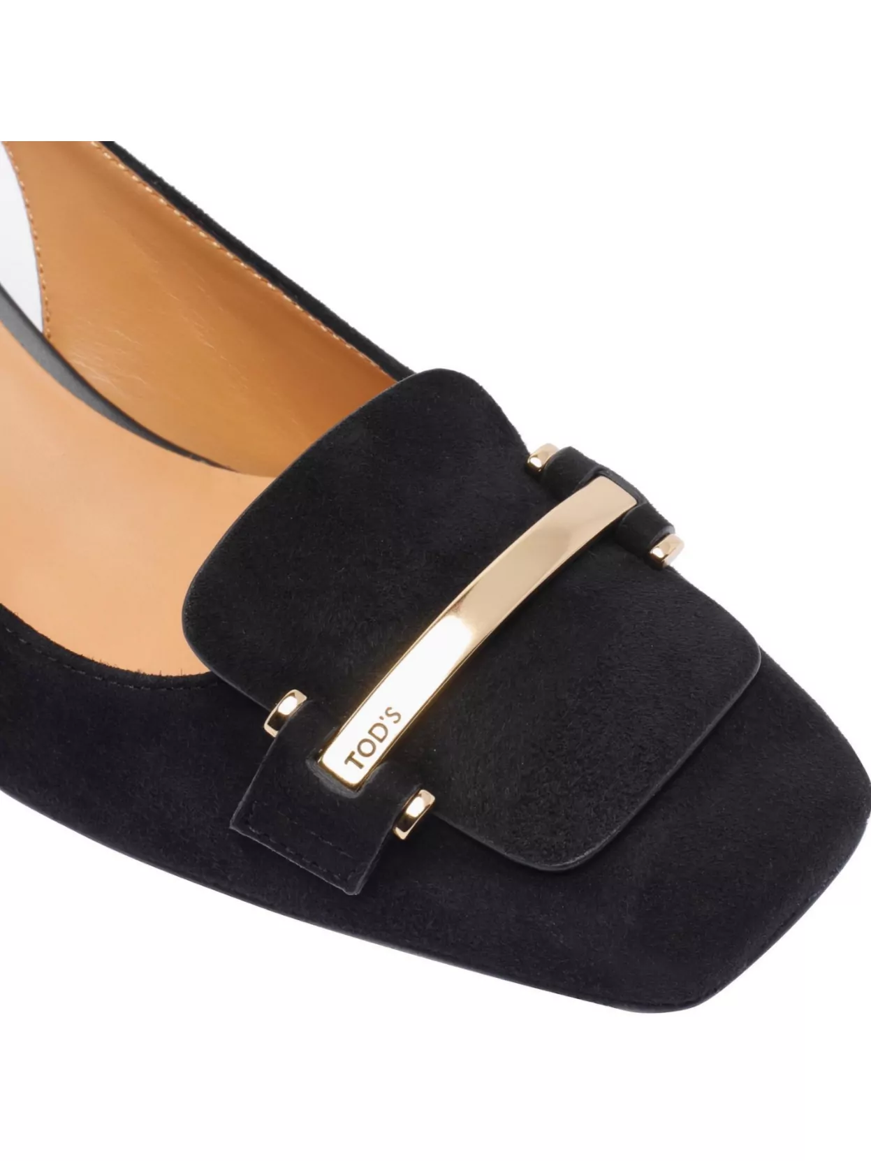 TOD'S HIGH HEEL SUEDE BLOCK PUMPS
