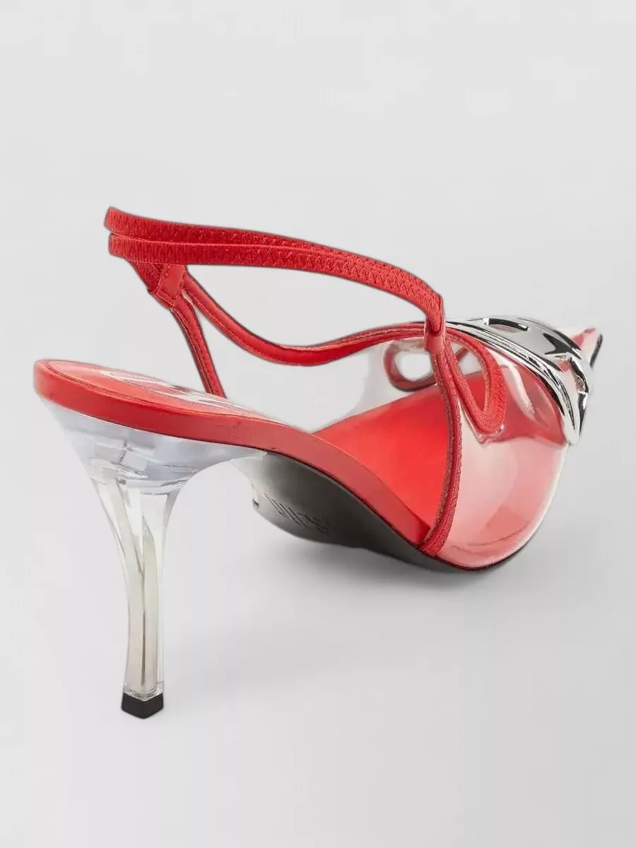 Diesel Logo-Embellished Slingback Pumps