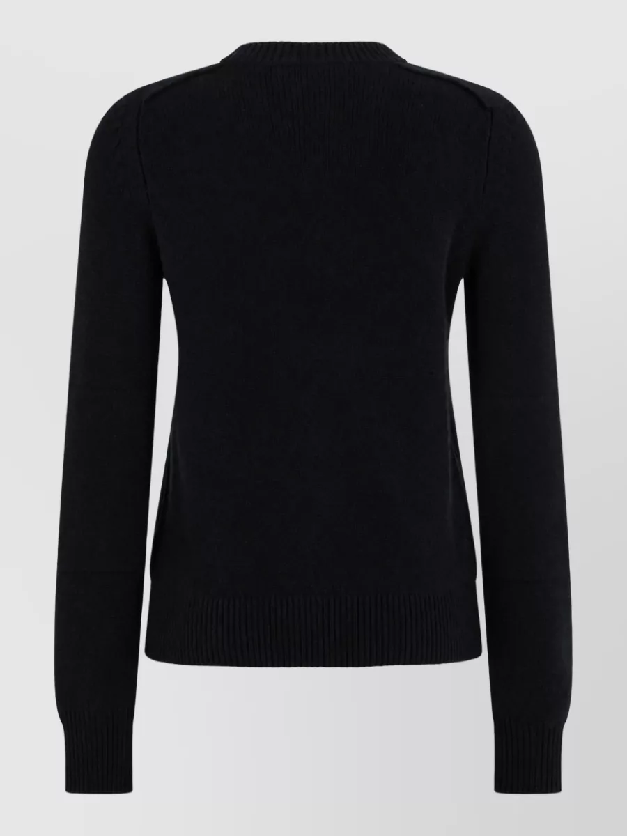 Burberry Ribbed Cashmere Crewneck Sweater