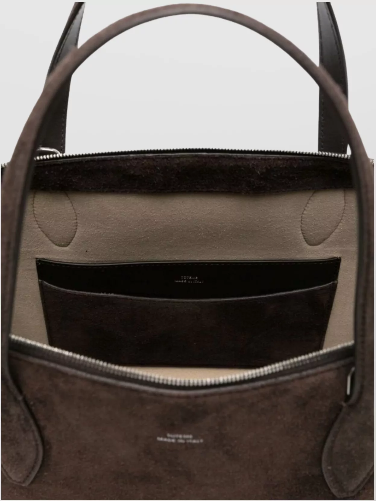 Totême Suede Leather Shoulder Tote Bag In Brown
