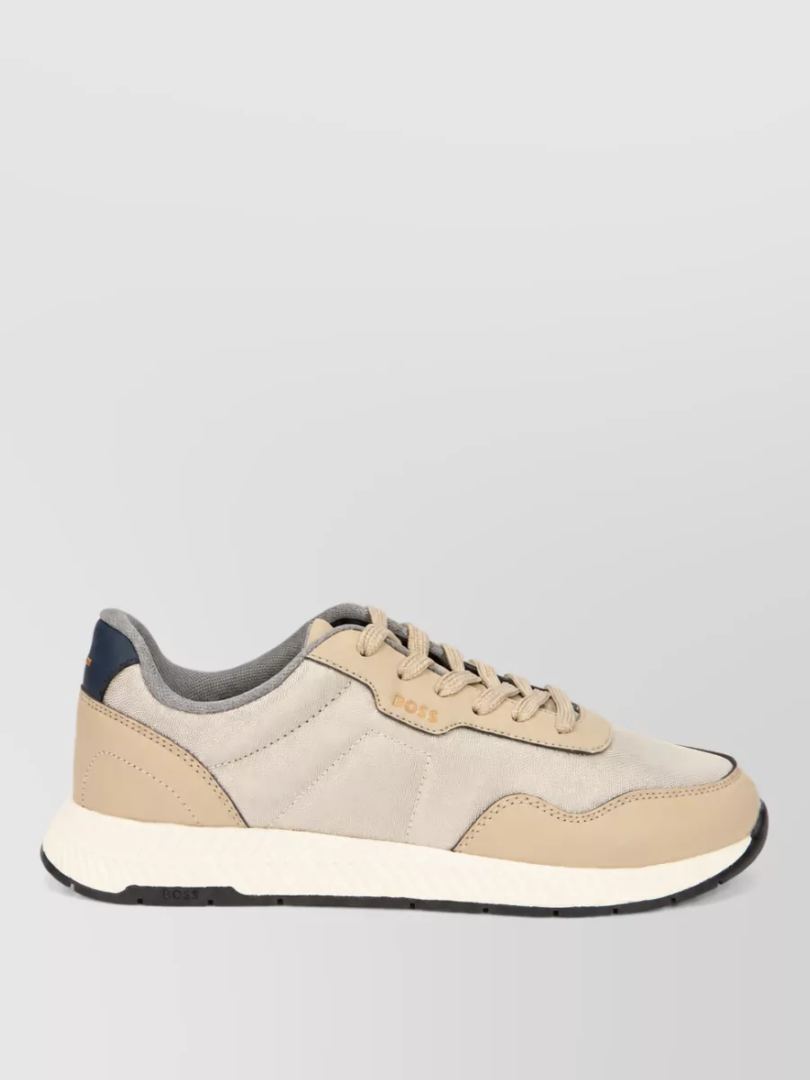 Boss Calfskin Low-Top Sneakers