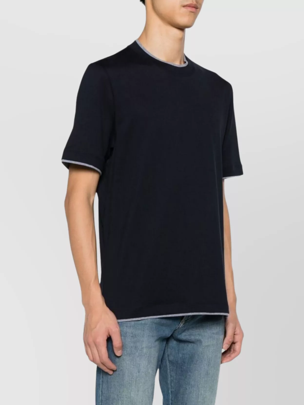 Brunello Cucinelli Layered Crew Neck T-Shirt