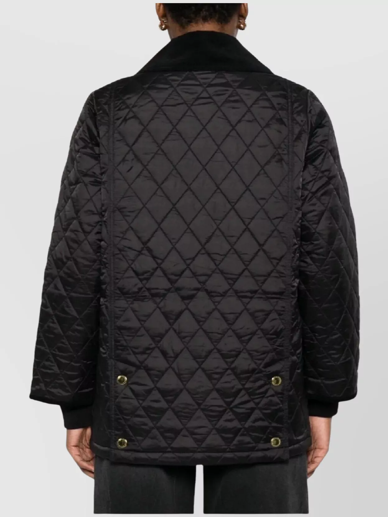 Barbour Contemporary Quilted Jacket Corduroy Collar