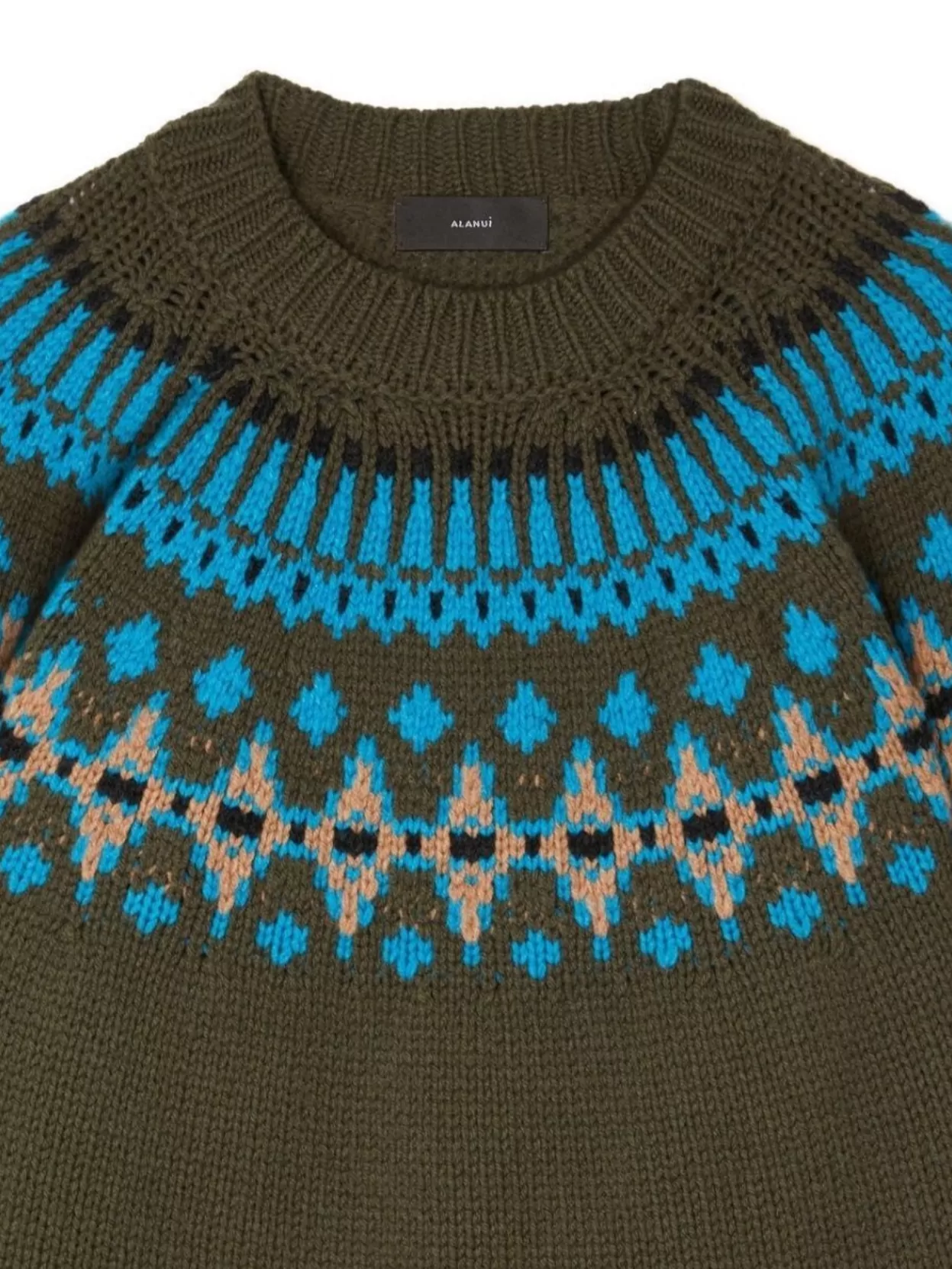 Alanui Crew Neck Sweater Featuring Patterned Design