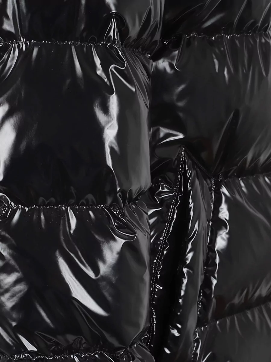 Herno Hooded Long Jacket Quilted Shiny Finish