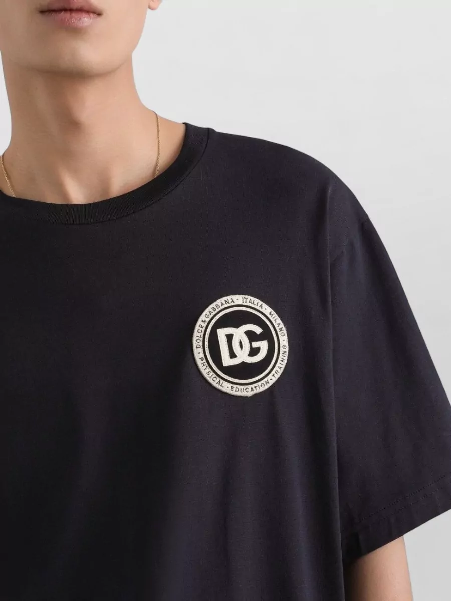 Dolce&Gabbana T Shirt Short Sleeves Crew Neck Patch