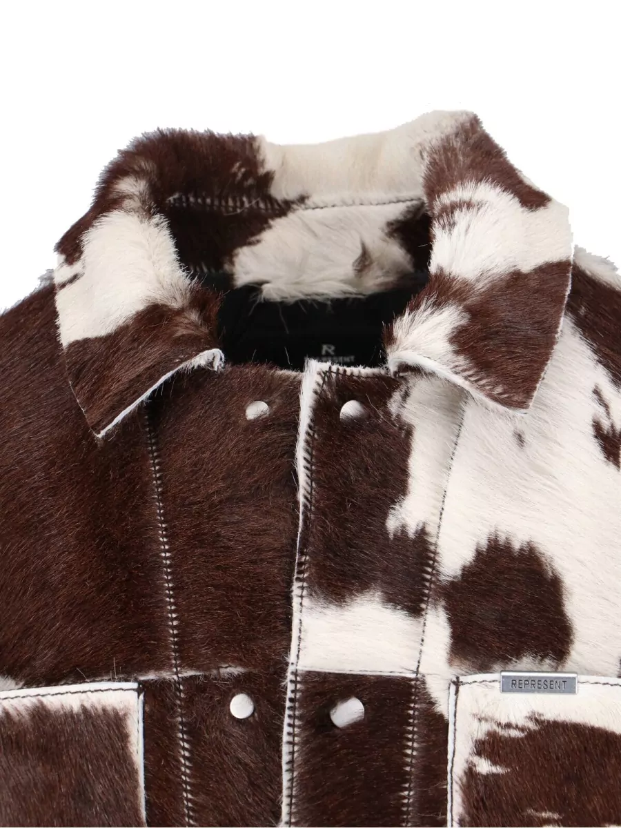 Represent Leather Shirt Jacket