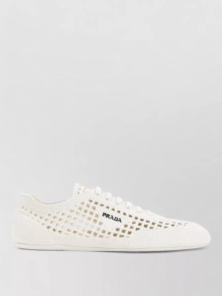 Prada crochet low-top sneakers