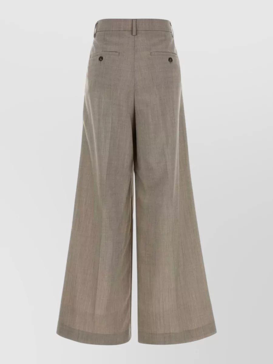 Weekend Max Mara Virgin Wool Wide-Leg Trousers