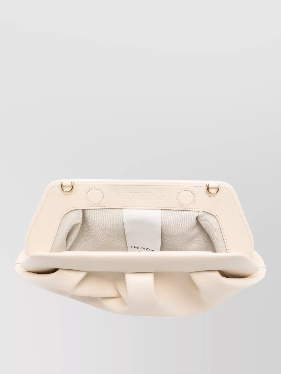 Themoiré Na Leather Clutch Bag