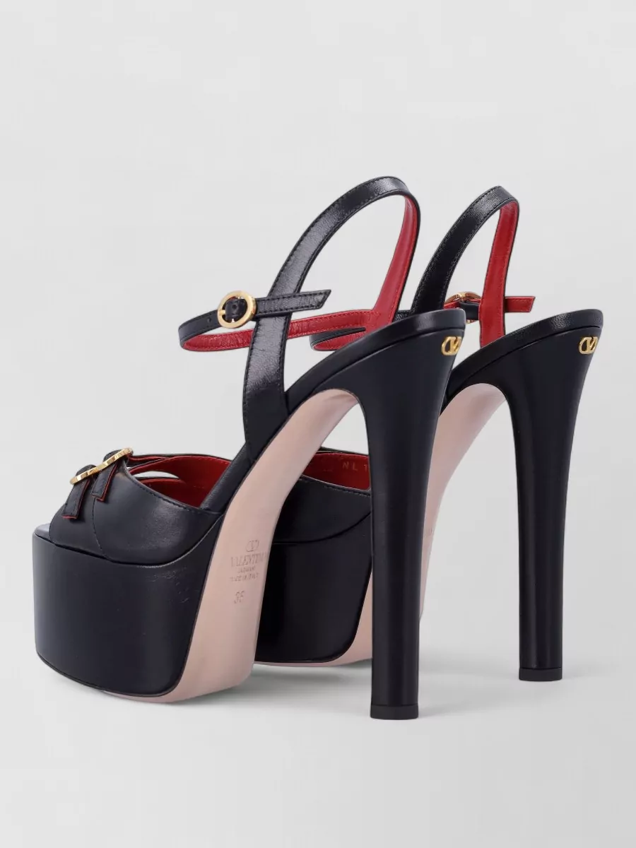 Valentino Garavani Leather Platform Sandals