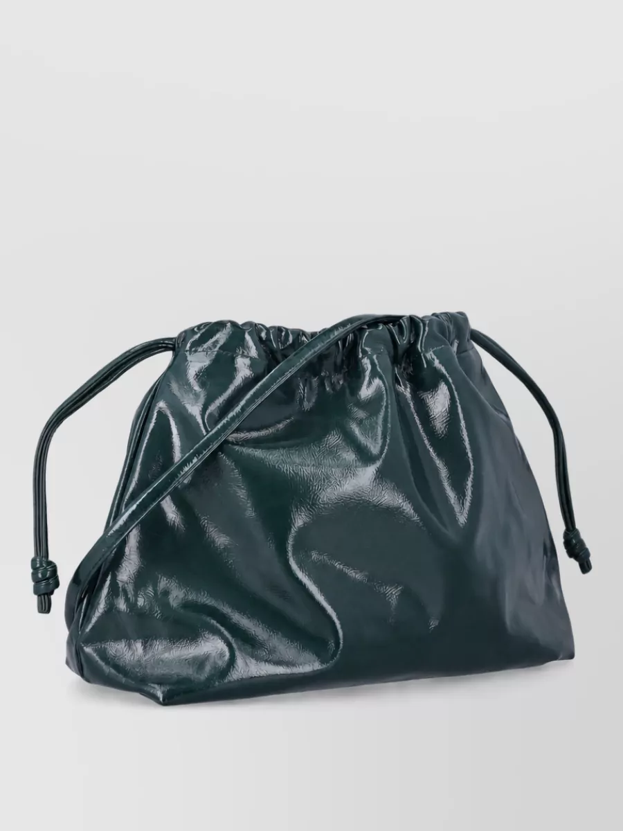 The Frankie Shop Faux Leather Crackled Small Pouch