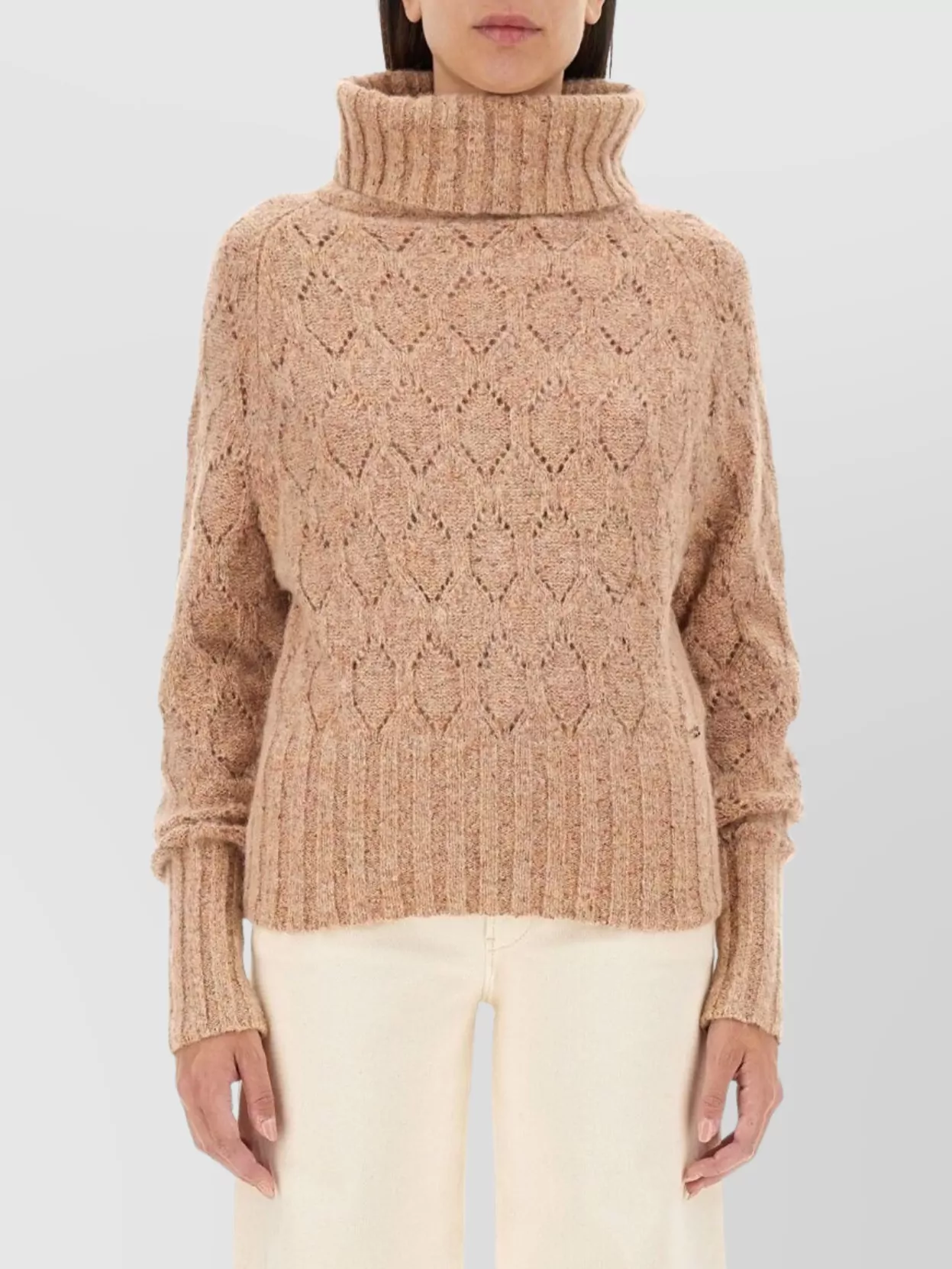 Kiton Textured Knit Turtleneck Shirt With Ribbed Finish