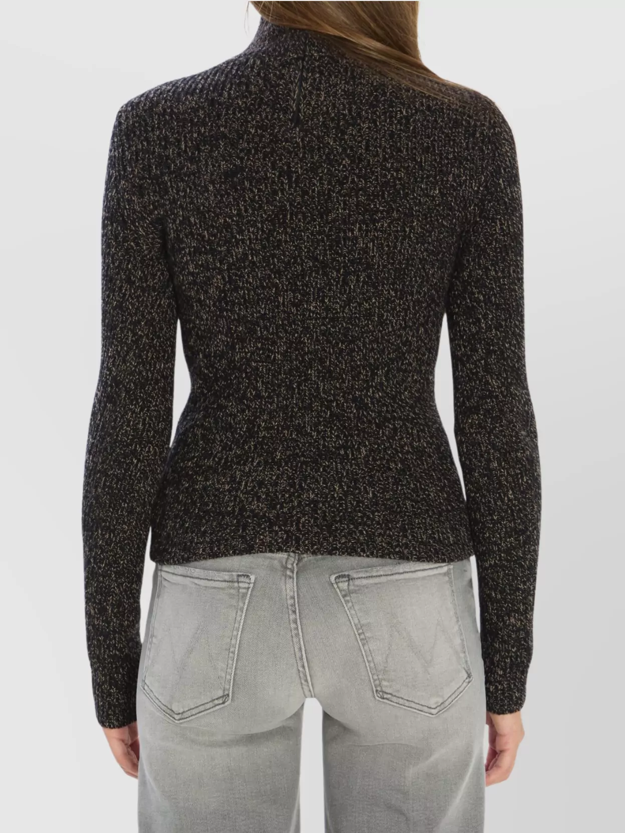 Max Mara Wool And Cashmere-blend Turtleneck Sweater In Black