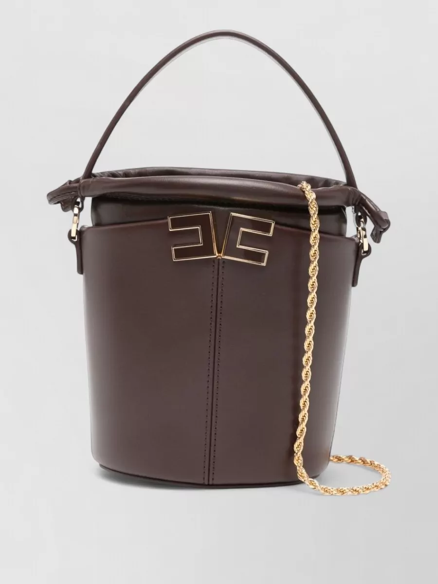 Elisabetta Franchi Logo Bucket Bag