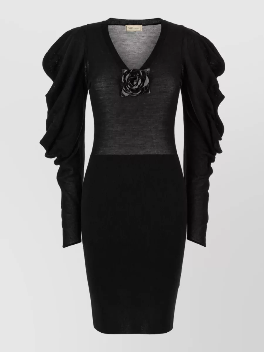 Blumarine virgin wool knit mini dress