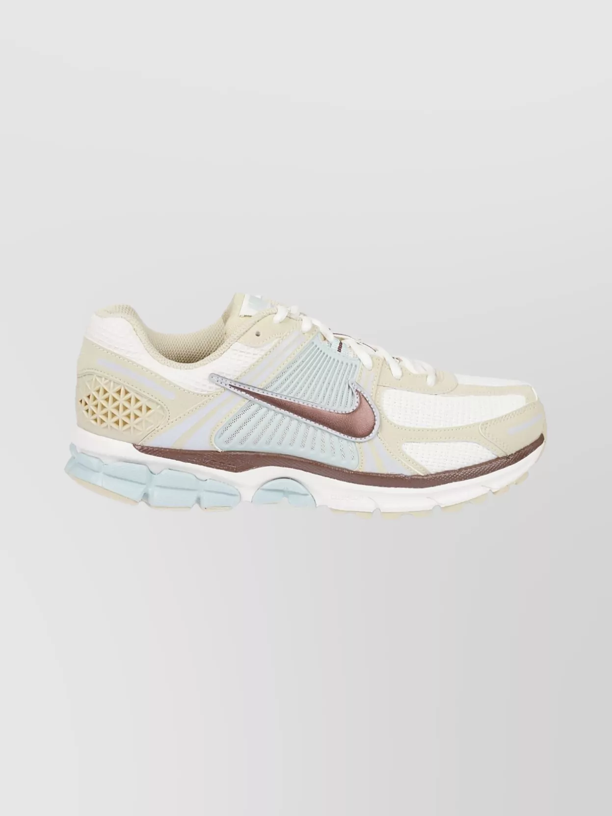 Nike Geometric Patterned Mesh Sneakers With Rubber Sole