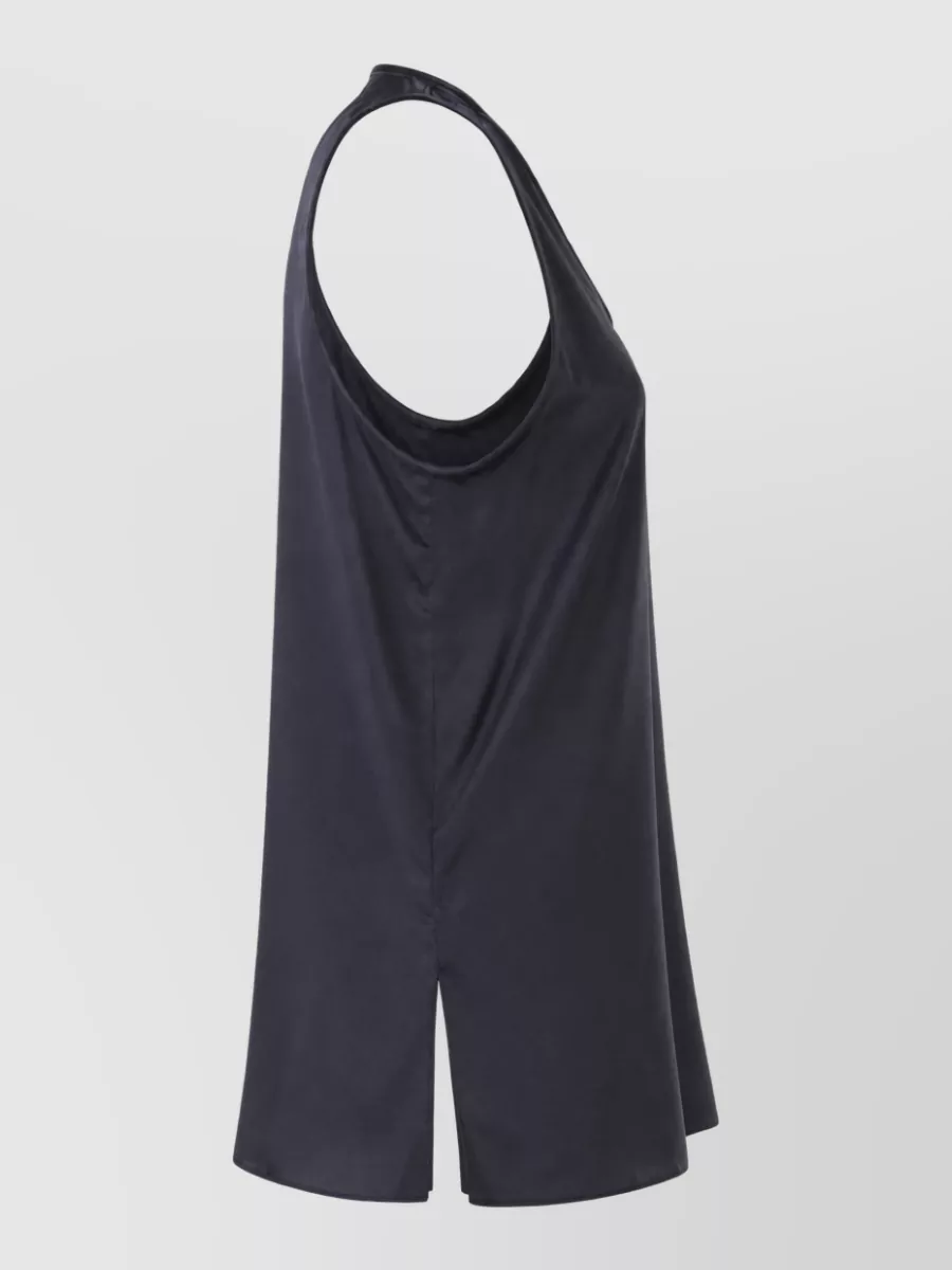 Brunello Cucinelli Silk Crew Neck Top