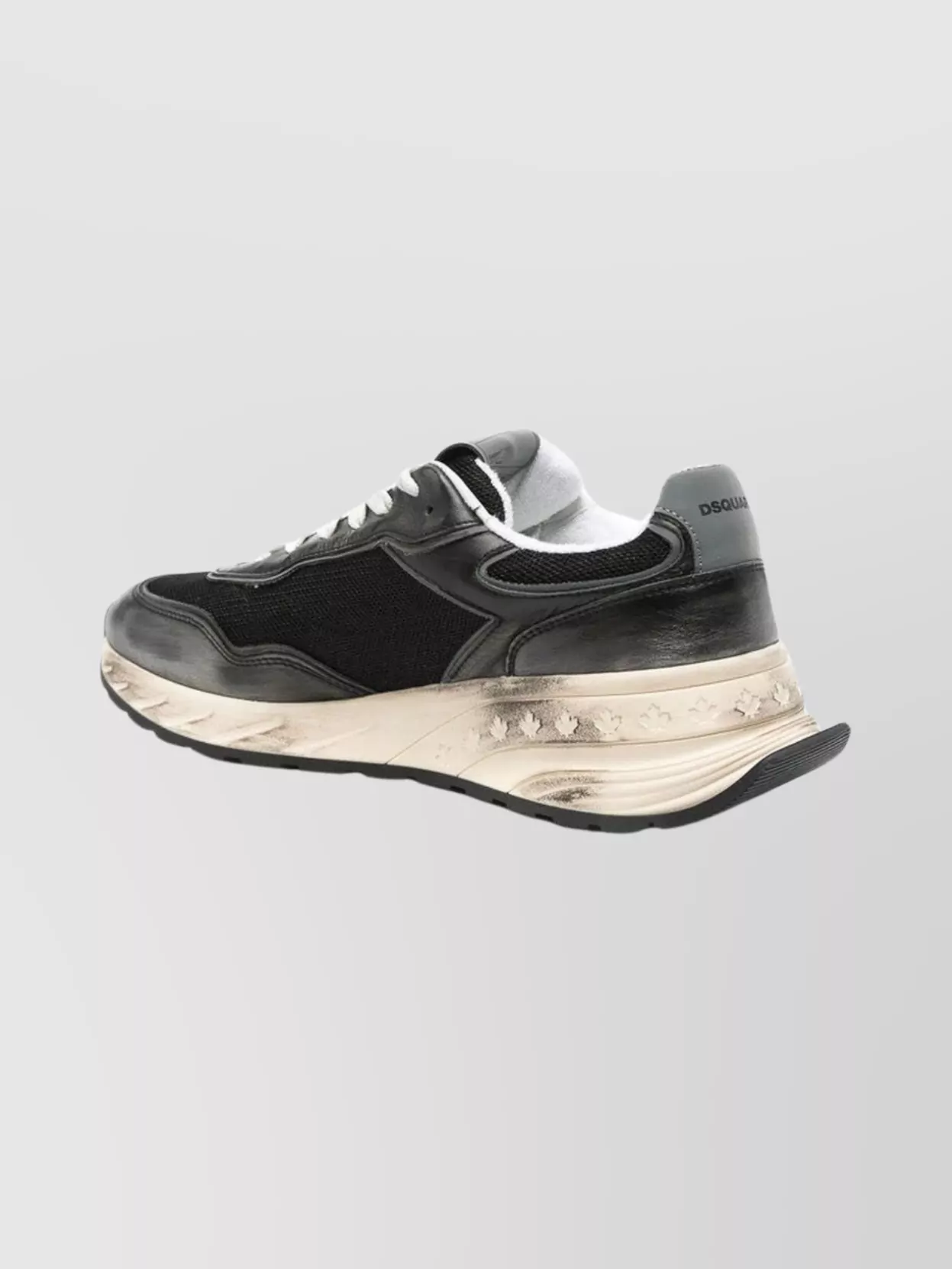 Dsquared2 Stylish Sneakers With Contrast Sole And Padded Collar