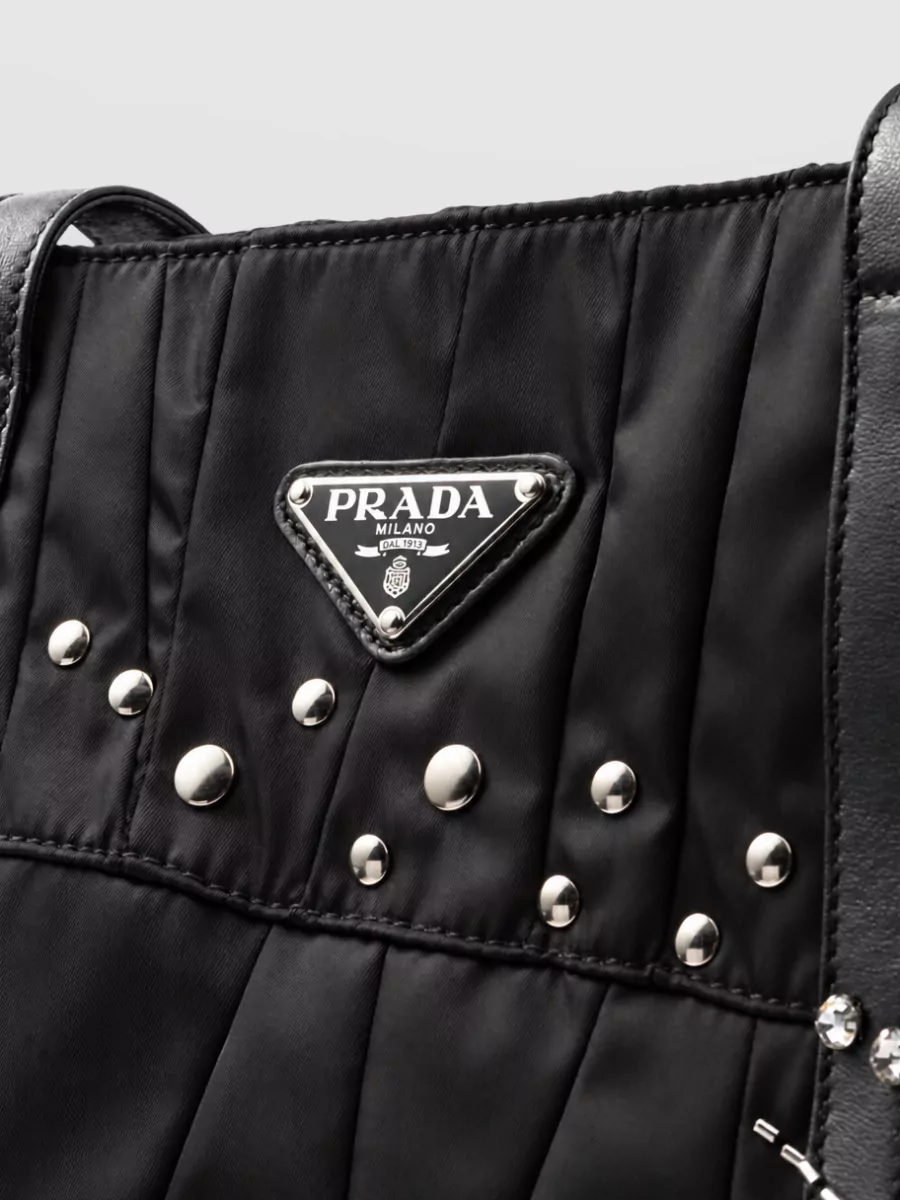 Prada Re-Edition Large Recycled Nylon Quilted Tote Bag