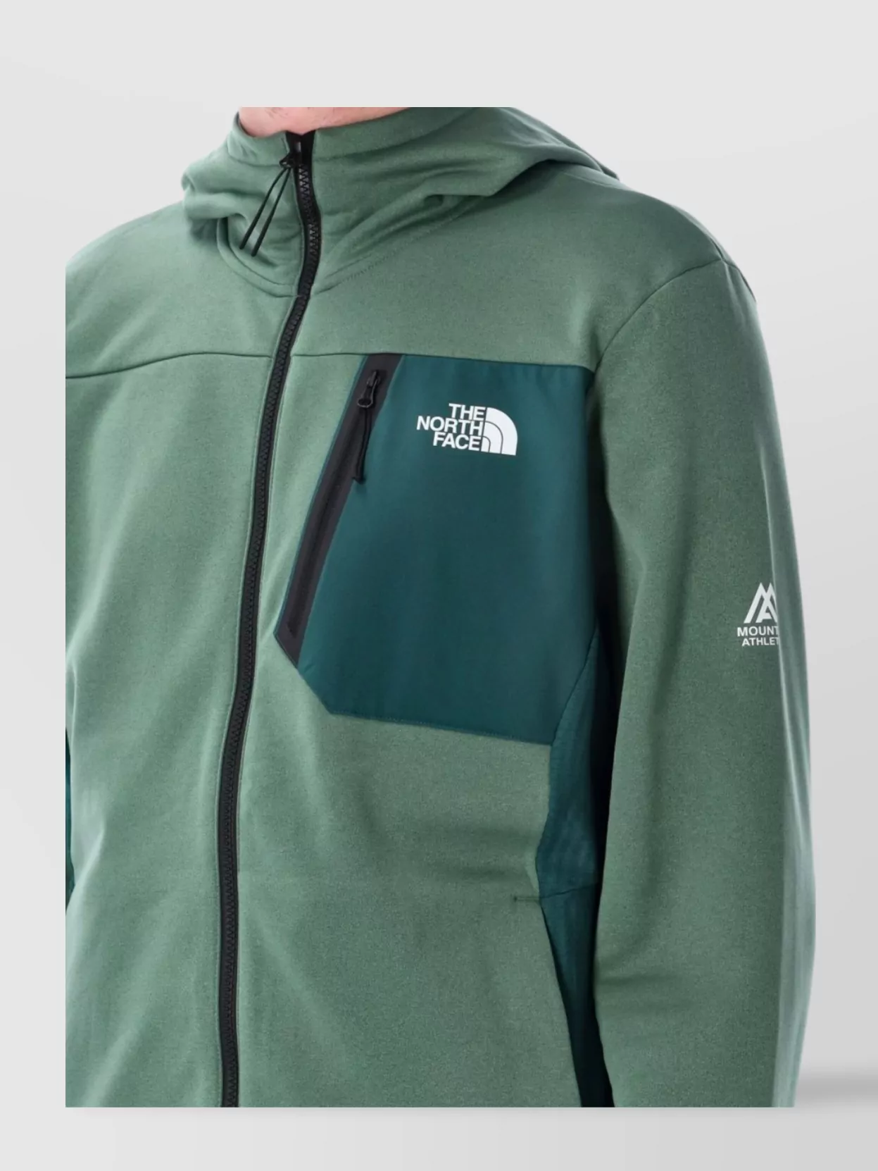 The North Face Zip Fleece Hood Long Sleeves Pockets