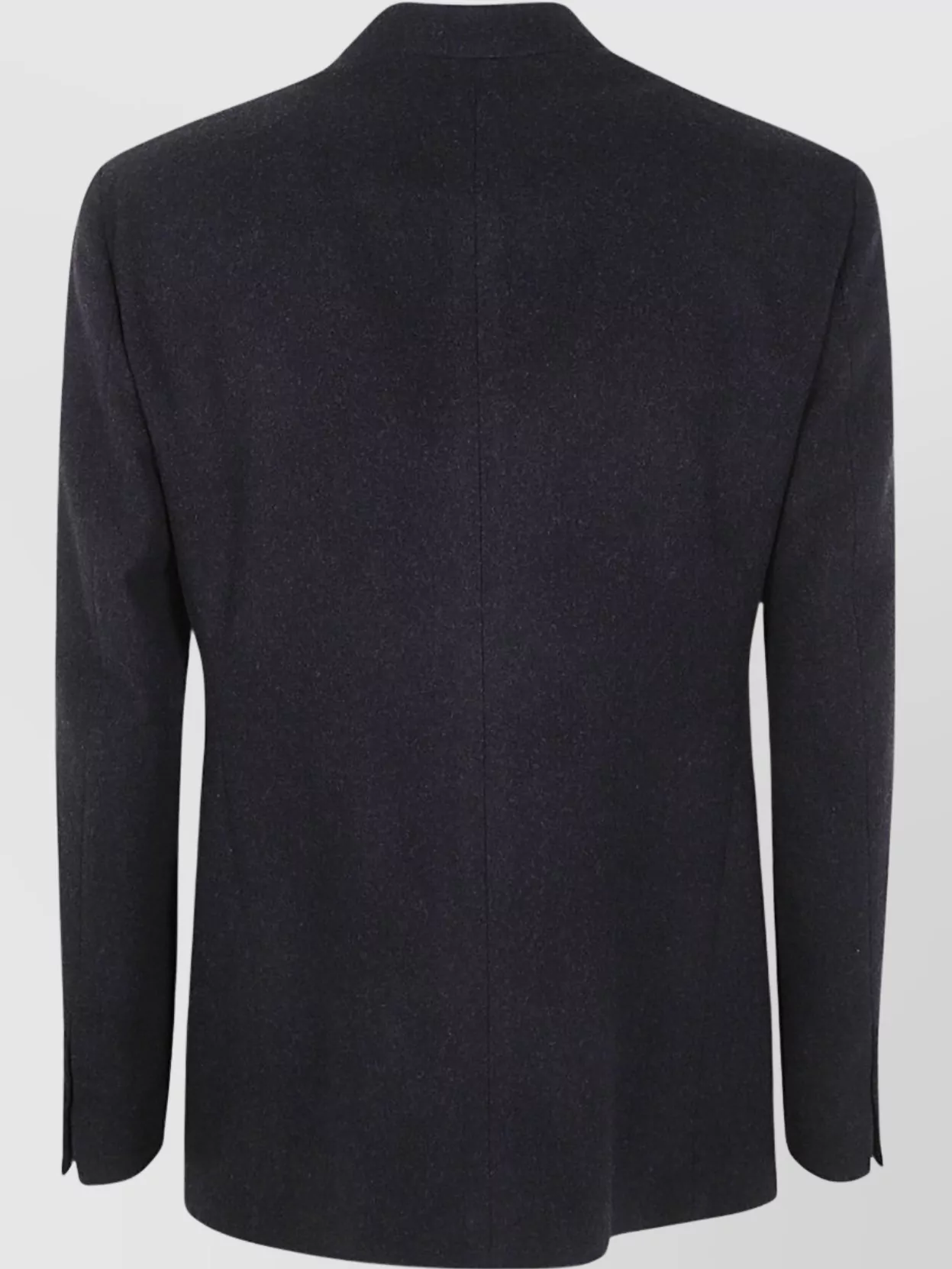 Giorgio Armani Tailored Suit Jacket With Notched Lapel And Back Vent In Black