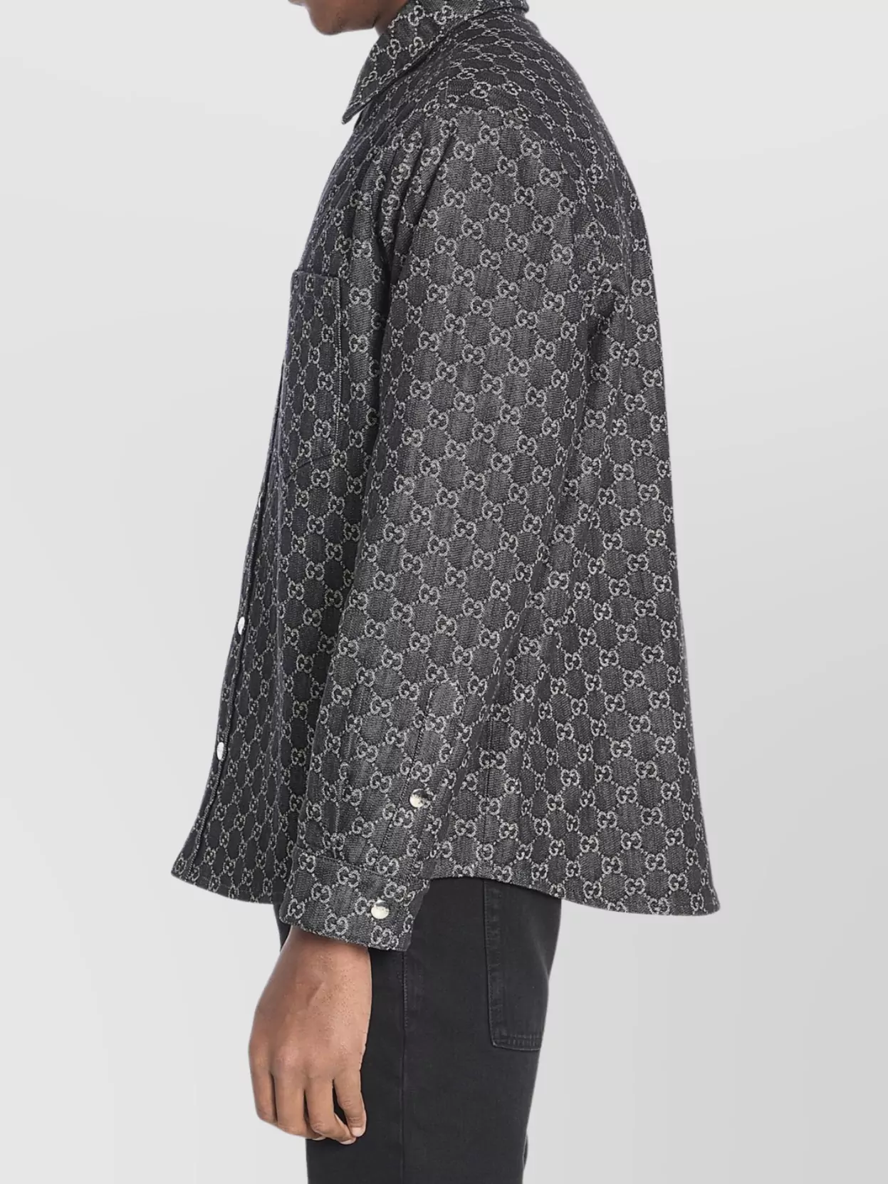 Gucci Reversible Wool And Gg Denim Shirt