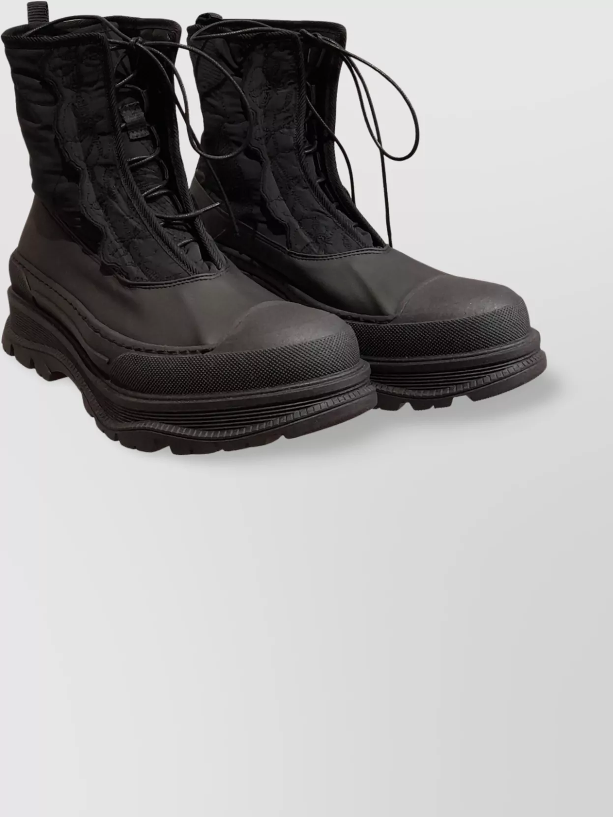 Cecilie Bahnsen Quilted Upper Lace-Up Ankle Boots
