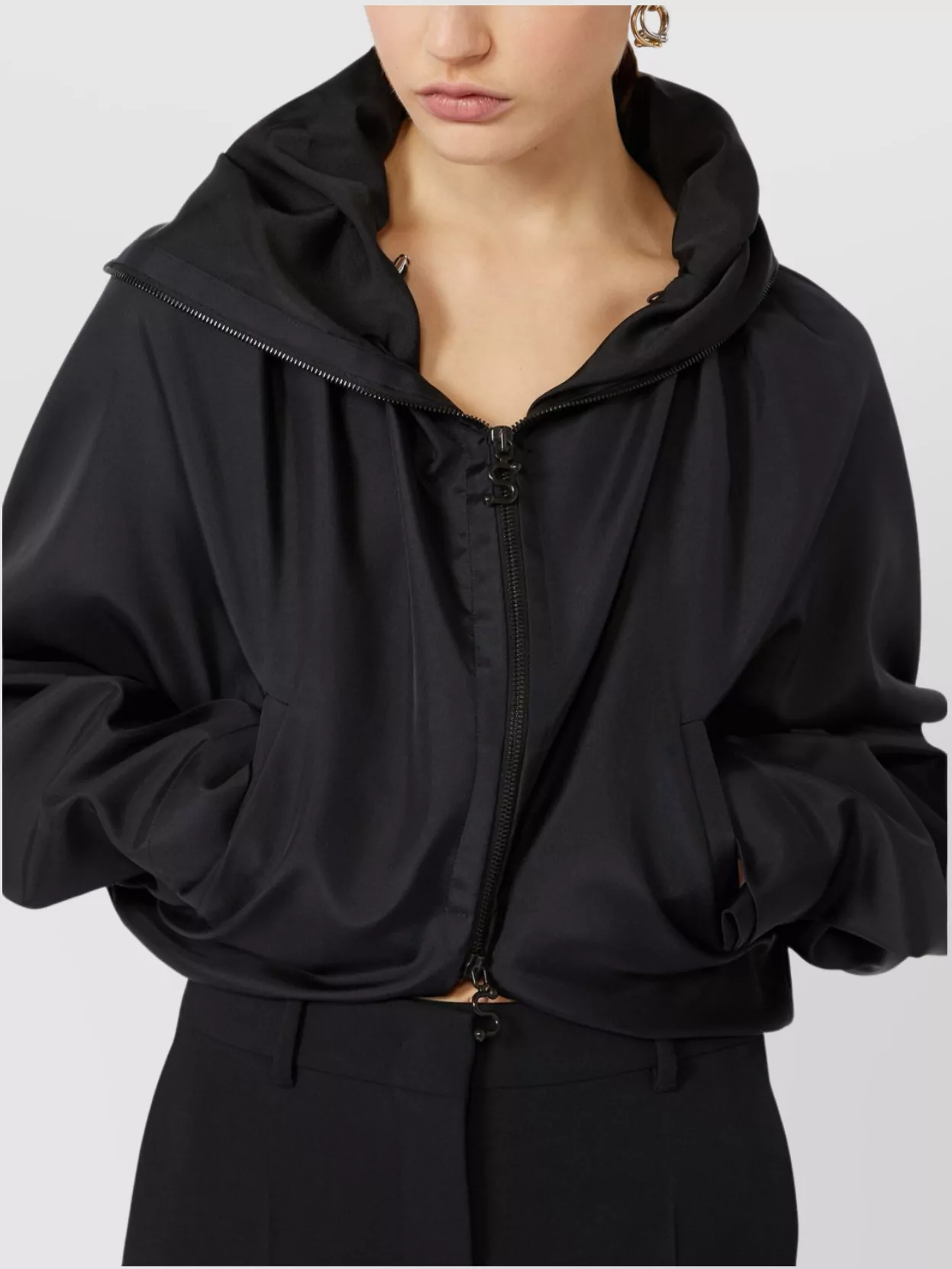 Sportmax Kimono Style Silk Jacket
