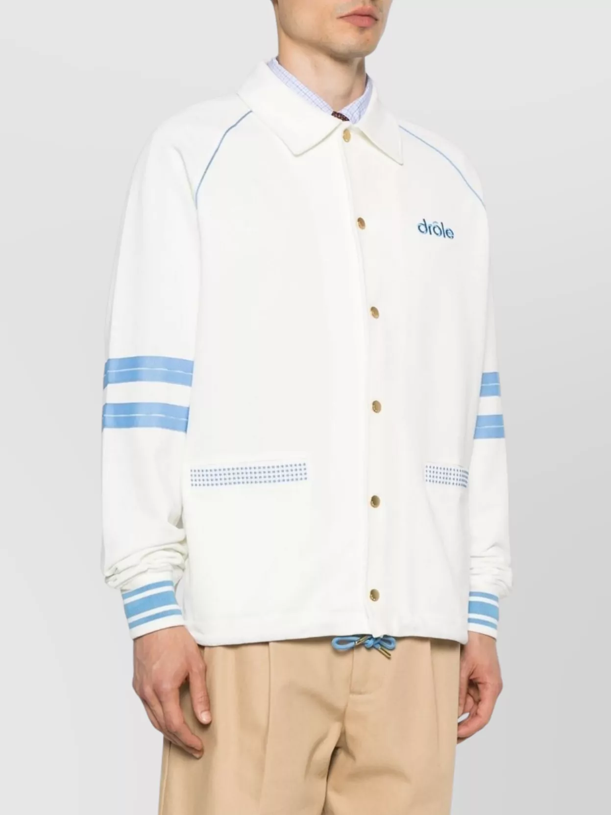 Drôle De Monsieur Logo Polo Shirt Featuring Drawstring Hem