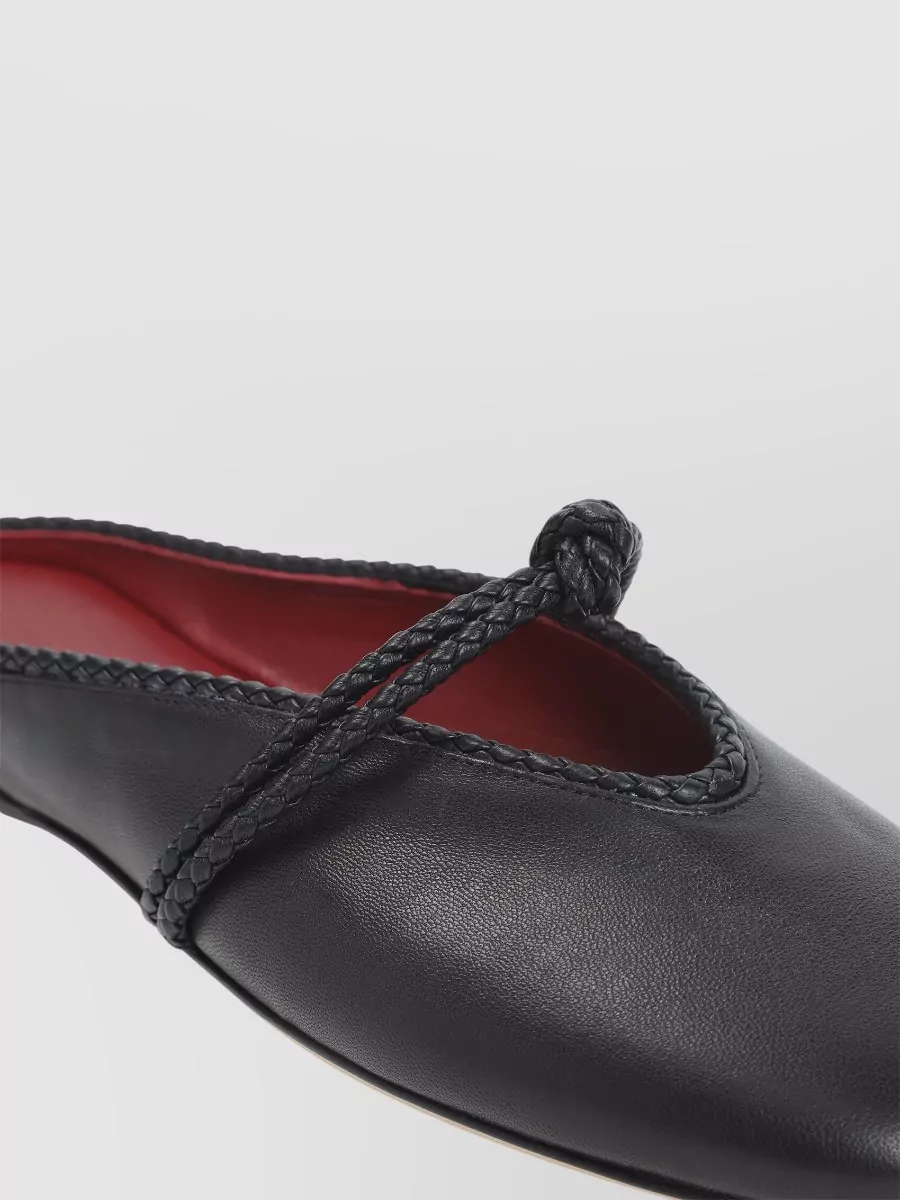 Bottega Veneta Leather Mary-Jane Mules