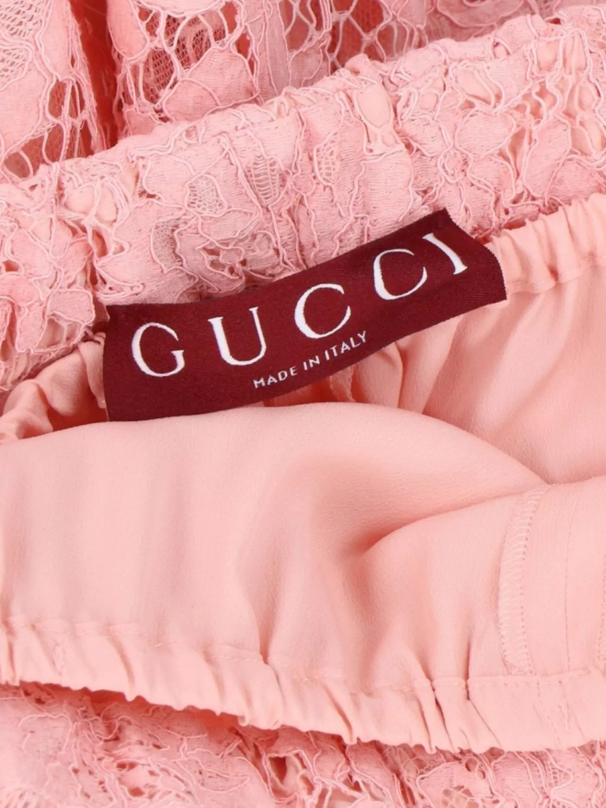 Gucci Straight Lace Sheer Wide Leg Trousers