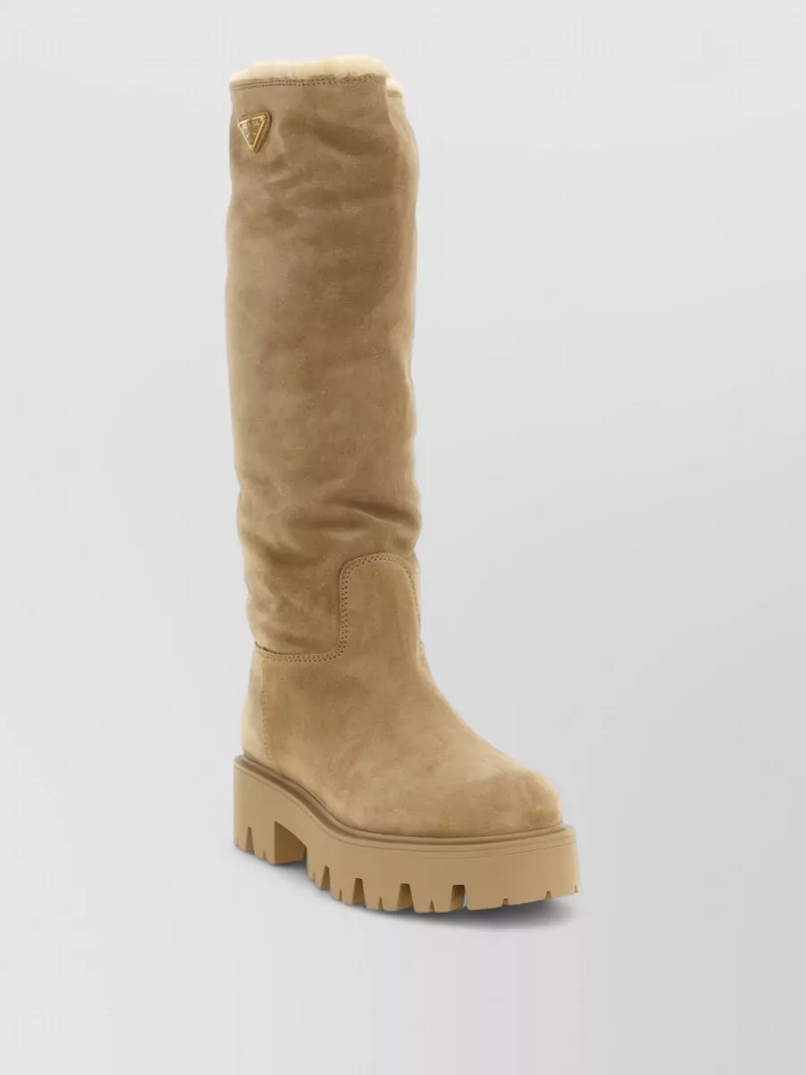 Prada Suede High Boots