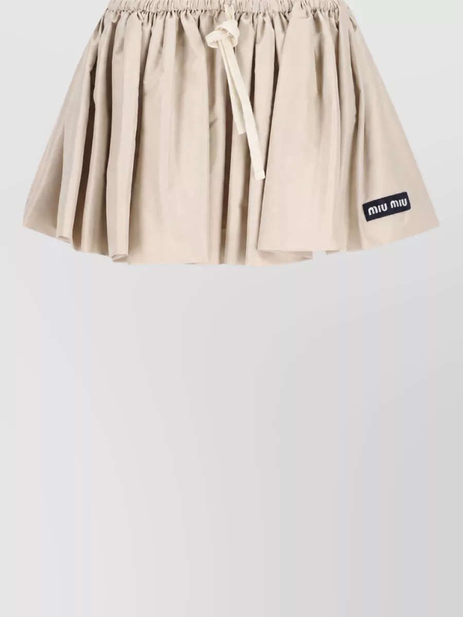 Miu Miu recycled polyester mini skirt
