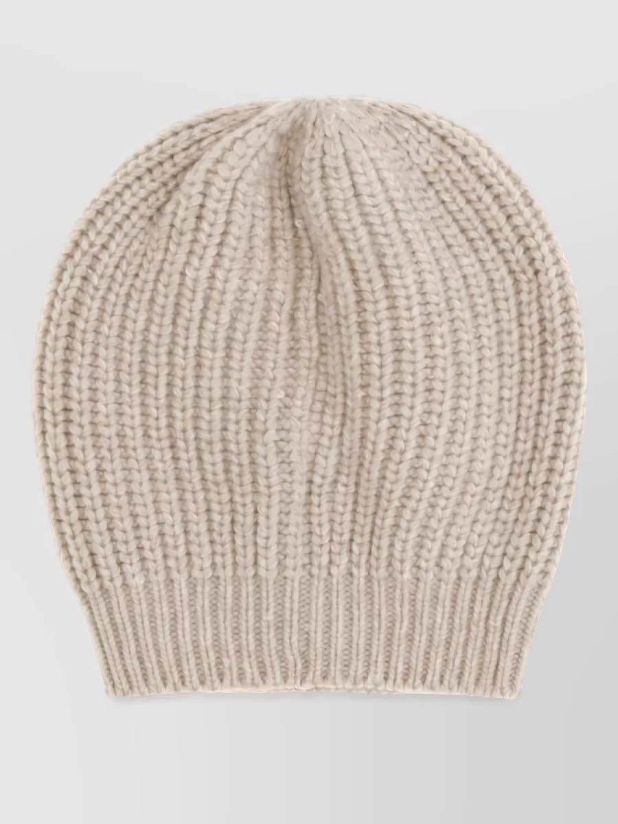 Brunello Cucinelli cashmere silk ribbed beanie