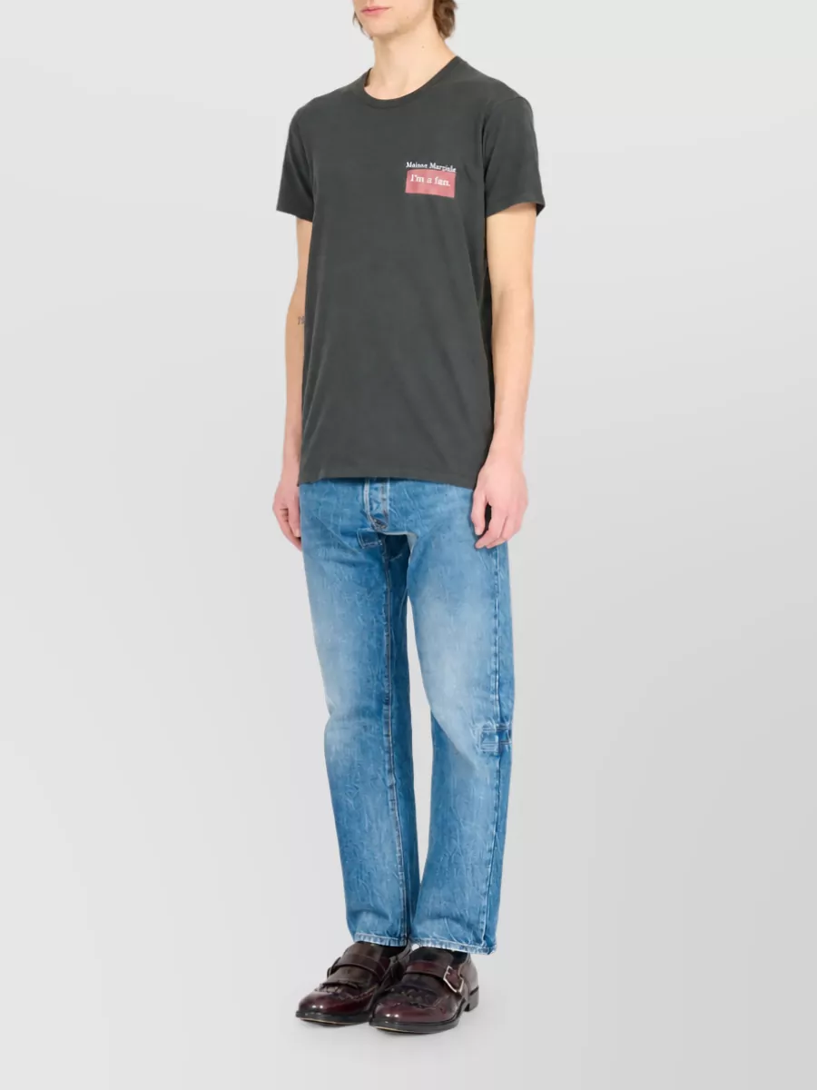 Maison Margiela Crew Neck T Shirt Graphic Print