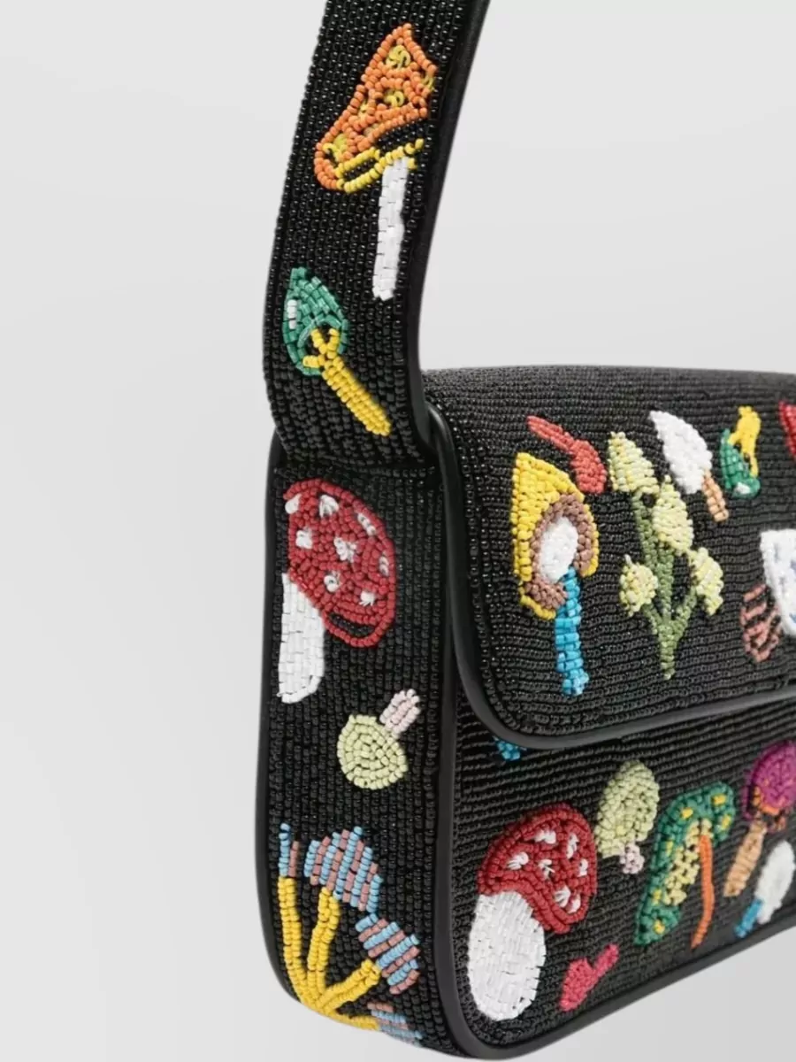Staud Tommy Beaded Shoulder Bag
