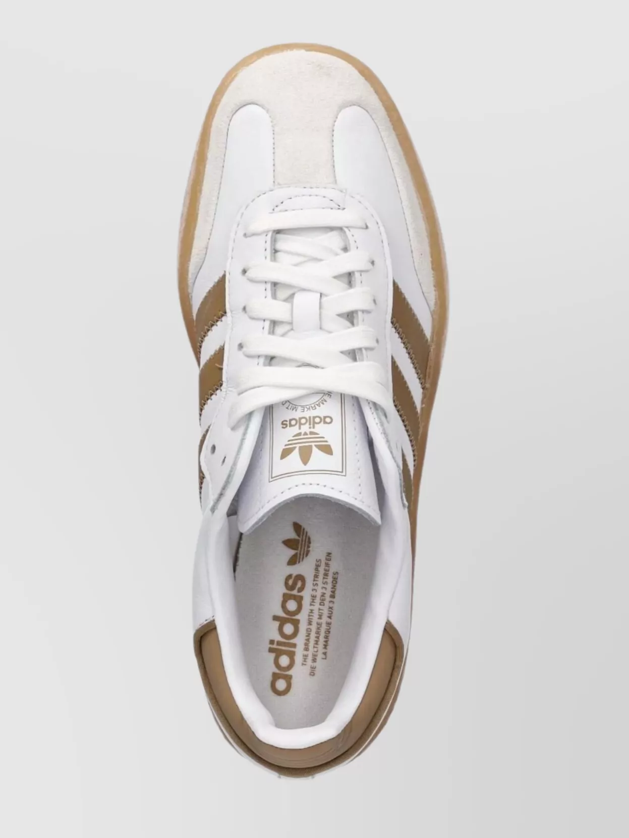 Adidas Leather Low-Top Sneaker Stripes Detail