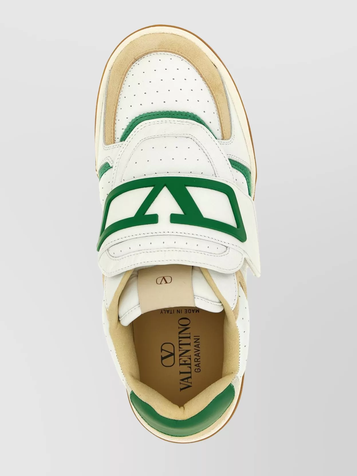 Valentino Garavani Playful Sneakers With Contrast Panels And Perforated Detailing